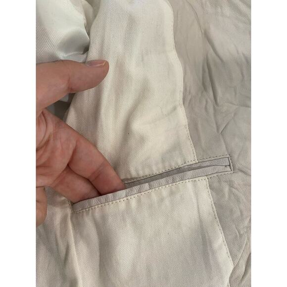 Zadig & Voltaire Verys Creased Leather Jacket in Natural - Picture 13 of 15